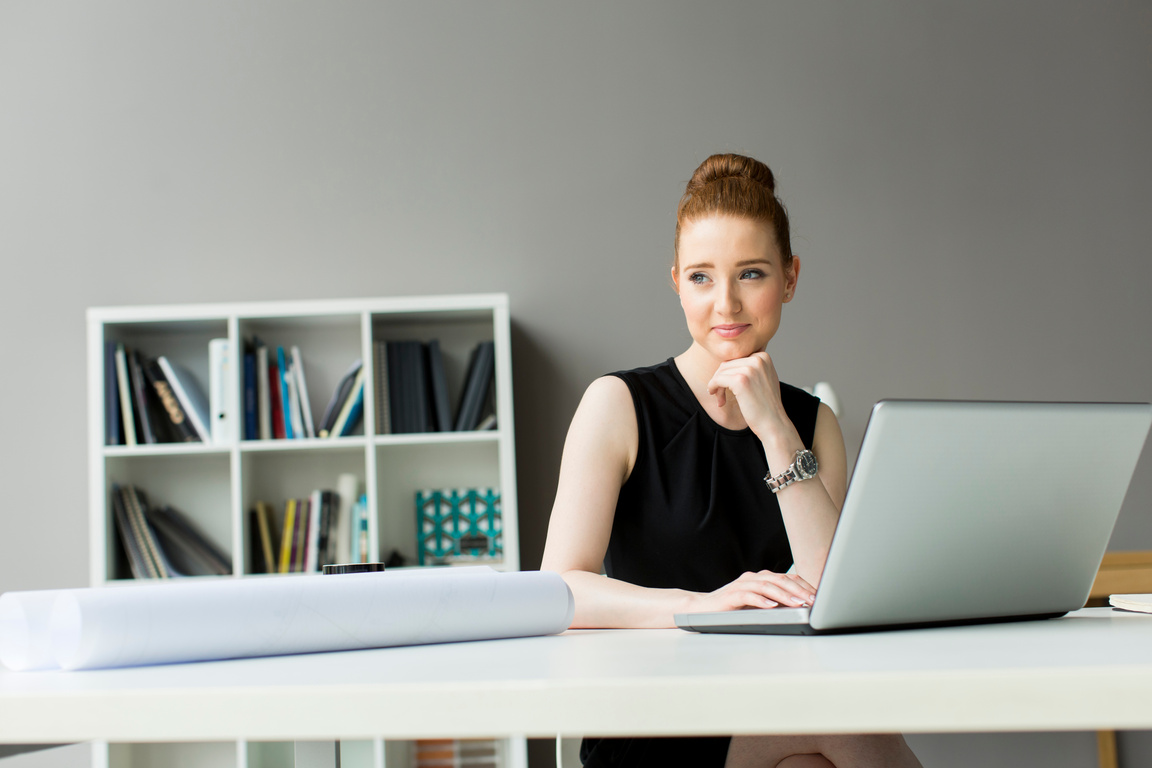 Young Woman in the Office